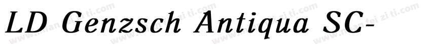 LD Genzsch Antiqua SC字体转换